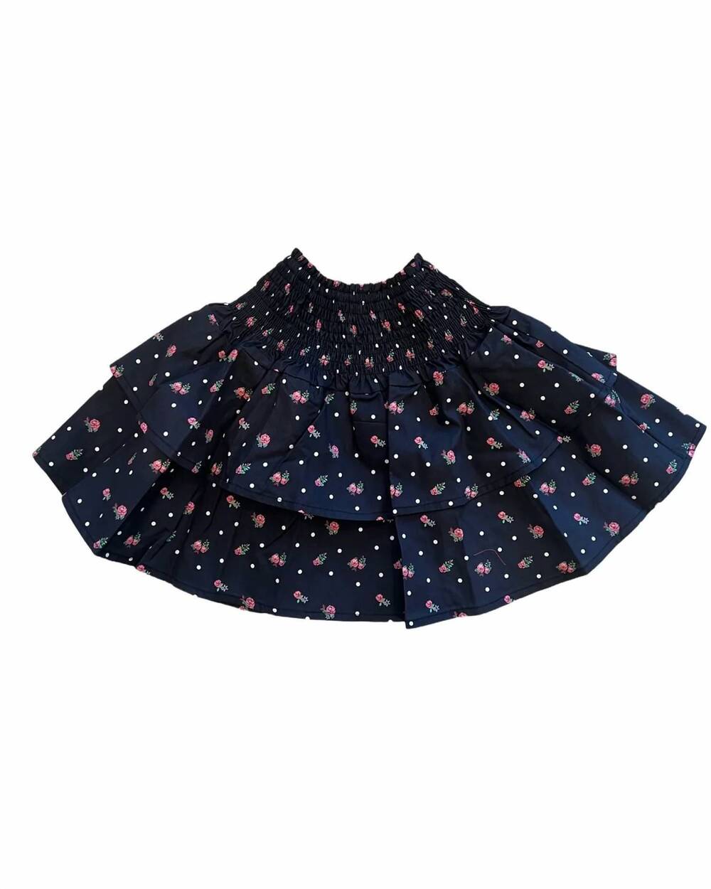 NEW THEME girls jules mini skirt in navy floral dot